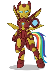 Size: 1475x2065 | Tagged: artist needed, safe, artist:hazy skies, derpibooru import, rainbow dash, pony, iron dash, iron man, simple background, tony stark, transparent background, vector