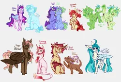 Size: 2269x1532 | Tagged: safe, artist:eqq_scremble, derpibooru import, oc, earth pony, pegasus, pony, unicorn, alternate universe, brother and sister, cloven hooves, crack shipping, female, leonine tail, magical lesbian spawn, male, offspring, parent:caramel, parent:flam, parent:flim, parent:fluttershy, parent:pinkie pie, parent:princess celestia, parent:princess luna, parent:rainbow dash, parent:rarity, parent:shining armor, parent:starlight glimmer, parent:svengallop, parents:caraluna, parents:flamlestia, parents:flimdash, parents:flutterarmor, parents:glimmerpie, parents:svenity, shipping, siblings, twins