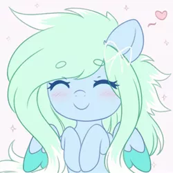 Size: 1937x1934 | Tagged: safe, artist:fluffymaiden, derpibooru import, oc, oc:amaranthine sky, pony, eyes closed, solo