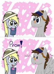 Size: 1280x1742 | Tagged: safe, artist:askdaringderpydo, artist:phoenixswift, derpibooru import, derpy hooves, oc, oc:fuselight, pegasus, pony, ask fuselight, hat, male, pith helmet, stallion