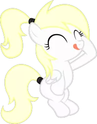 Size: 2747x3495 | Tagged: safe, artist:pestil, derpibooru import, oc, oc:luftkrieg, pegasus, pony, the beginning of the end, aryan, aryan pony, blonde, closed, cute, eye, eyes, female, filly, nazipone, salute, show accurate, tongue out, vector