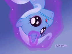 Size: 1200x900 | Tagged: safe, artist:evil-dec0y, derpibooru import, trixie, pony, comic:trixie vs., comic:trixie vs. the moon, age regression, comic, female, filly, filly trixie, levitation, magic, self-levitation, solo, telekinesis, younger