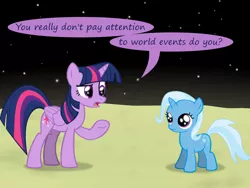 Size: 1200x900 | Tagged: safe, artist:evil-dec0y, derpibooru import, trixie, twilight sparkle, twilight sparkle (alicorn), alicorn, pony, comic:trixie vs., comic:trixie vs. the moon, age regression, comic, female, filly, filly trixie, moon, younger
