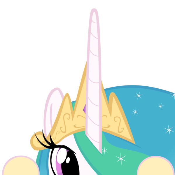 Size: 10000x10000 | Tagged: safe, artist:mrkat7214, derpibooru import, part of a set, princess celestia, alicorn, pony, absurd resolution, crown, cute, cutelestia, hair over one eye, jewelry, peekaboo, peeking, regalia, sillestia, silly, silly pony, simple background, solo, soon, transparent background, vector