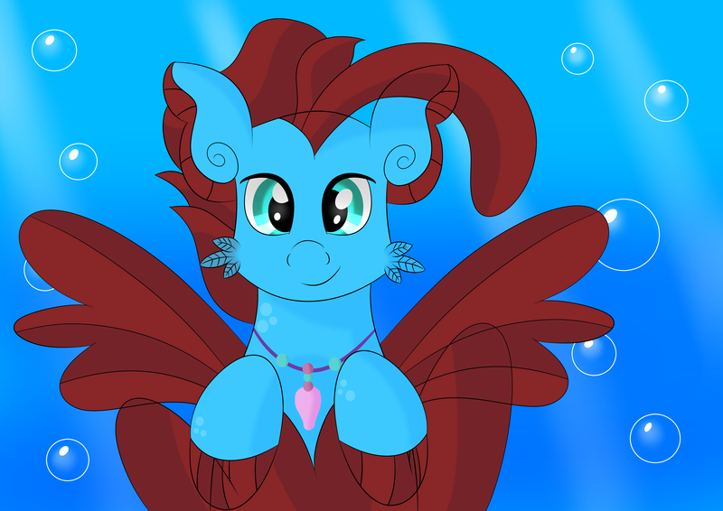 Size: 7016x4961 | Tagged: absurd resolution, artist:syncedsart, bust, clip studio paint, cute, derpibooru import, digital art, drawing, gift art, male, oc, oc:jasper, safe, seapony (g4), simple background, solo, unofficial characters only