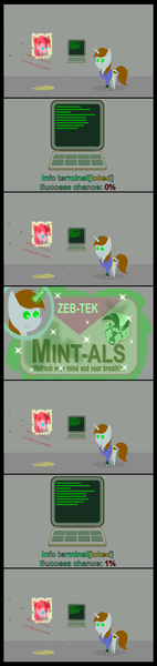 Size: 1042x4410 | Tagged: safe, artist:alltimemine, derpibooru import, pinkie pie, oc, oc:littlepip, earth pony, pony, unicorn, zebra, fallout equestria, fanfic, game: fallout equestria: remains, bloody inscription, clothes, comic, drugs, eyes closed, fanfic art, female, glowing horn, grin, horn, inkscape, label, looking at you, magic, mare, ministry mares, ministry of morale, mint-als, mints, pinkie pie is watching you, pipbuck, pointy ponies, poster, propaganda, smiling, solo, starry eyes, telekinesis, terminal, text, tongue out, vault suit, vector, wingding eyes