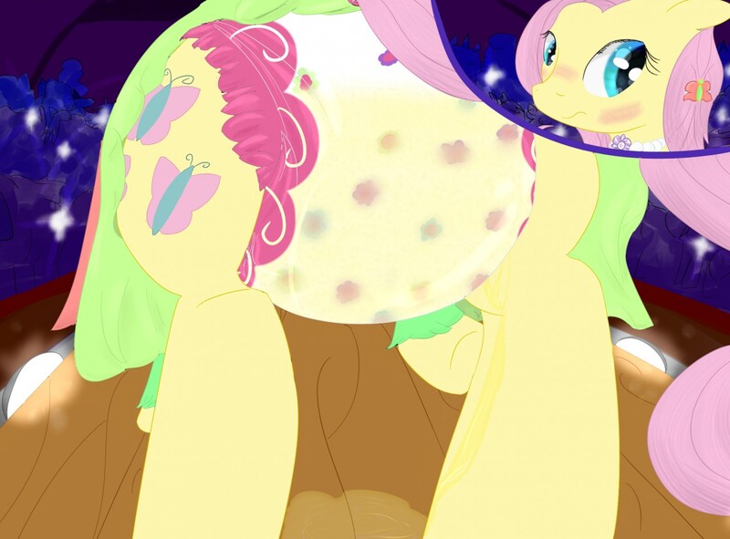 Size: 1280x946 | Tagged: questionable, artist::snowfrost, derpibooru import, fluttershy, pegasus, pony, blushing, camera flashes, clothes, crowd, diaper, diaper fetish, dress, embarrassed, female, fetish, flower, hairpin, humiliation, jewelry, leaky diaper, mare, modeling, necklace, peeing in diaper, urine, wet diaper