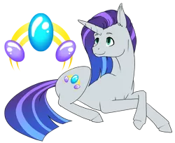 Size: 2868x2343 | Tagged: safe, artist:oneiria-fylakas, derpibooru import, oc, oc:opale shine, unofficial characters only, pony, unicorn, female, mare, offspring, parent:rarity, parent:thunderlane, parents:rarilane, prone, simple background, solo, transparent background