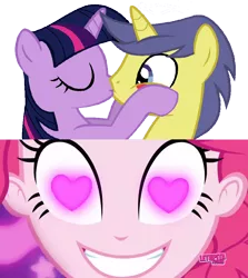 Size: 852x955 | Tagged: safe, artist:mlpfan3991, derpibooru import, comet tail, pinkie pie, twilight sparkle, coinky-dink world, eqg summertime shorts, equestria girls, cometlight, female, male, meme, pinkie's eyes, shipping, shipping domino, straight