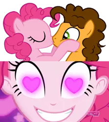 Size: 852x955 | Tagged: safe, artist:mlpfan3991, derpibooru import, cheese sandwich, pinkie pie, coinky-dink world, eqg summertime shorts, equestria girls, cheesepie, female, male, meme, pinkie's eyes, shipping, shipping domino, straight