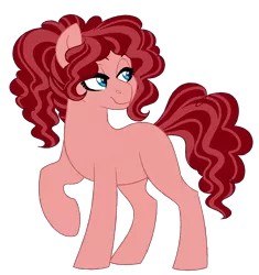 Size: 2750x2923 | Tagged: safe, artist:azure-art-wave, derpibooru import, oc, oc:cherry cayenne pepper, earth pony, pony, female, mare, offspring, parent:cheese sandwich, parent:pinkie pie, parents:cheesepie, simple background, solo, transparent background