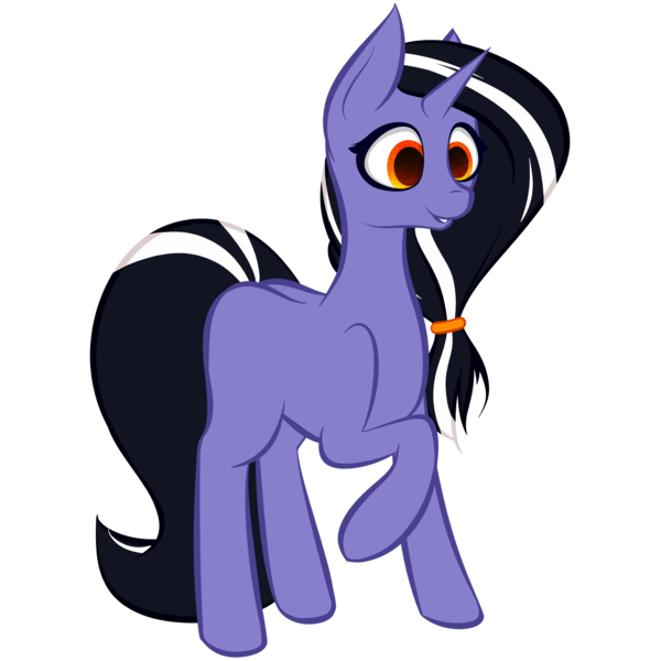 Size: 5000x5000 | Tagged: safe, artist:kids-in-the-corner, artist:those kids in the corner, derpibooru import, oc, pony, unicorn, absurd resolution, female, hairtie, mare, one hoof raised, ponytail, smiling, solo, transparent