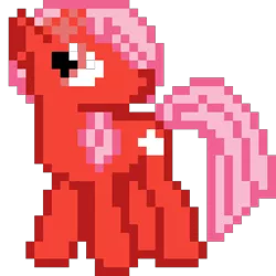 Size: 960x960 | Tagged: safe, artist:joeydr, derpibooru import, oc, oc:downvote, ponified, earth pony, pony, derpibooru, derpibooru ponified, female, mare, meta, pixel art, simple background, solo, transparent background