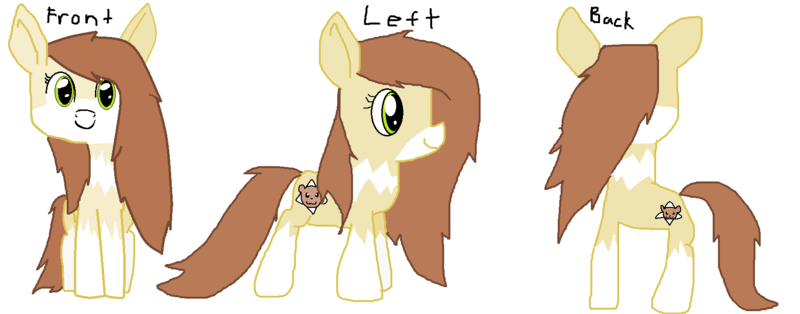 Size: 1668x654 | Tagged: safe, artist:rainbow eevee, derpibooru import, oc, oc:gerbil star, pony, 1000 hours in ms paint, female, looking at you, ms paint, old art, simple background, white background, why