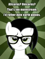 Size: 2550x3300 | Tagged: safe, artist:marelynmayhem, derpibooru import, ponified, earth pony, pony, hipster, marelyn manson, marilyn manson, text, unhappy, white