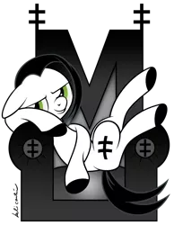 Size: 1024x1318 | Tagged: safe, artist:marelynmayhem, derpibooru import, ponified, earth pony, pony, game of thrones, marelyn manson, marilyn manson, parody, simple background, sitting, solo, transparent background, white