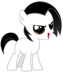 Size: 1929x2183 | Tagged: safe, artist:marelynmayhem, derpibooru import, ponified, earth pony, pony, female, filly, marelyn manson, marilyn manson, simple background, solo, transparent background, white