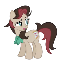 Size: 1024x1024 | Tagged: safe, artist:herfaithfulstudent, derpibooru import, oc, oc:corellia, unofficial characters only, earth pony, pony, bowtie, next generation, offspring, parent:doctor whooves, parent:roseluck, parents:doctorrose, simple background, solo, vector