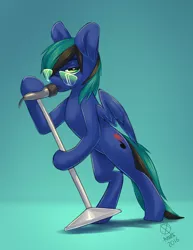 Size: 3106x4019 | Tagged: safe, artist:northernsprint, derpibooru import, oc, oc:ender, pegasus, pony, looking at you, male, microphone, microphone stand, musician, seductive, singing, stallion, sunglasses