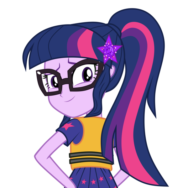 Size: 3000x3000 | Tagged: safe, artist:razoredge2312, derpibooru import, sci-twi, twilight sparkle, equestria girls, equestria girls series, spring breakdown, spoiler:eqg series (season 2), coreldraw, cute, female, geode of telekinesis, glasses, high res, looking at you, magical geodes, simple background, smiley face, smiling, solo, transparent background, twiabetes, vector