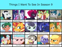 Size: 1463x1108 | Tagged: safe, artist:bea-drowned, derpibooru import, apple bloom, applejack, bright mac, chancellor neighsay, coloratura, cozy glow, discord, flam, flim, fluttershy, gladmane, pear butter, princess luna, sci-twi, scootaloo, stygian, sunset shimmer, sweetie belle, tempest shadow, timber spruce, twilight sparkle, bloom and gloom, equestria girls, friendship university, leap of faith, legend of everfree, marks for effort, my little pony: the movie, shadow play, the mane attraction, the perfect pear, to where and back again, viva las pegasus, cutie mark crusaders, flim flam brothers, rara, things i want to see in season 9