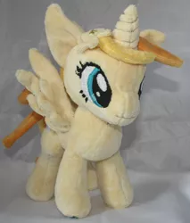 Size: 1984x2324 | Tagged: safe, artist:bastler, derpibooru import, oc, oc:favourite, ponified, unofficial characters only, alicorn, pony, derpibooru, alicorn oc, derpibooru ponified, female, horn, irl, mare, meta, photo, plushie, wings