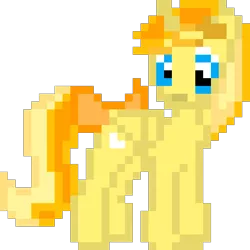 Size: 960x960 | Tagged: safe, artist:joeydr, derpibooru import, oc, oc:favourite, ponified, unofficial characters only, alicorn, pony, derpibooru, alicorn oc, bow, derpibooru ponified, female, folded wings, hairclip, horn, looking back, mare, meta, pixel art, ribbon, simple background, solo, tail bow, transparent background, wings