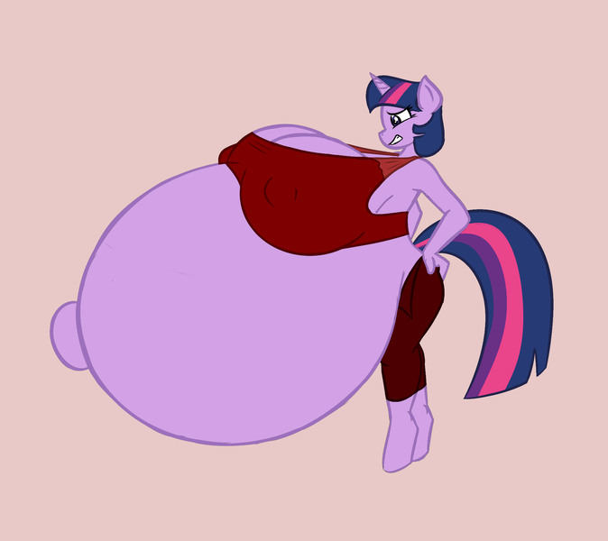 Size: 1996x1776 | Tagged: questionable, artist:funble, artist:pacificside18, derpibooru import, twilight sparkle, anthro, unguligrade anthro, unicorn, belly, belly button, big belly, big breasts, big nipples, breasts, clothes, erect nipples, female, huge belly, huge breasts, hyper, hyper belly, hyper pregnancy, impossibly large belly, impossibly large breasts, nipple outline, nipples, outie belly button, pregnant, simple background, solo, solo female, unicorn twilight