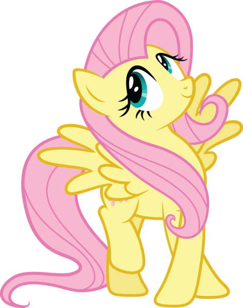 Size: 4419x5588 | Tagged: safe, artist:quanno3, derpibooru import, fluttershy, pony, cute, shyabetes, simple background, solo, transparent background, vector