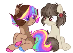 Size: 1024x743 | Tagged: safe, artist:_spacemonkeyz_, derpibooru import, oc, oc:chocolate sprinkles, oc:hearthfire, unofficial characters only, earth pony, pony, base used, female, mare, simple background, transparent background