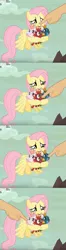 Size: 867x3294 | Tagged: baby, baby cinder, baby dragon, baby rubble, baby sparks, boop, boop edit, derpibooru import, dragon, edit, edited screencap, finger, fluttershy, hand, safe, screencap, sweet and smoky