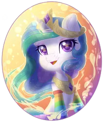 Size: 1600x1867 | Tagged: safe, artist:auroracursed, derpibooru import, princess celestia, alicorn, pony, abstract background, chibi, clothes, cute, cutelestia, deviantart watermark, morning, obtrusive watermark, rainbow socks, signature, simple background, socks, solo, striped socks, transparent background, watermark