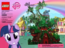 Size: 3392x2500 | Tagged: safe, artist:keenkris, derpibooru import, twilight sparkle, pony, unicorn, custom, golden oaks library, irl, lego, photo, toy