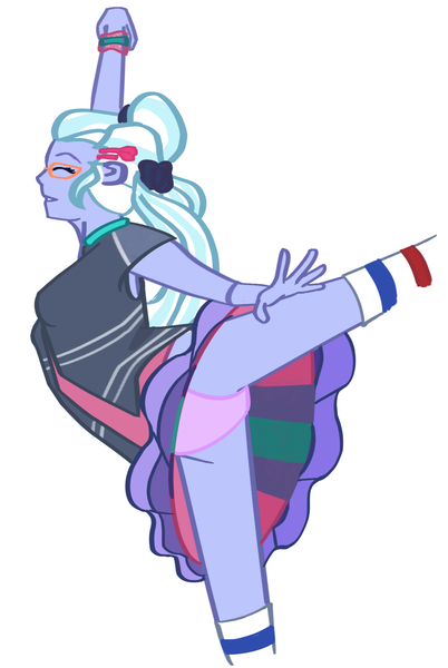 Size: 1296x1936 | Tagged: artist needed, suggestive, derpibooru import, sugarcoat, dance magic, equestria girls, spoiler:eqg specials, /mlp/, 4chan, ballerina, ballet, breasts, clothes, cute, dancing, drawthread, eyes closed, female, glasses, panties, pigtails, pink underwear, simple background, skirt, skirt lift, smiling, socks, solo, sugarcute, tube socks, twintails, underwear, upskirt, white background