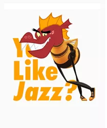 Size: 762x910 | Tagged: bee movie, dead meme, derpibooru import, dragon, garble, male, meme, safe, sweet and smoky, the bee movie, you like jazz