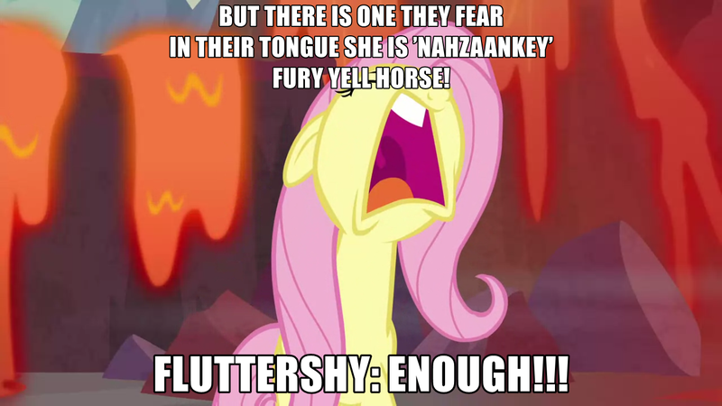 Size: 1366x768 | Tagged: angry, caption, derpibooru import, dovahkiin, dovahshy, edit, edited screencap, editor:dtavs.exe, faic, fluttershy, image macro, meme, peeved, safe, screencap, skyrim, solo, sweet and smoky, text, the elder scrolls