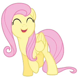 Size: 4200x4200 | Tagged: safe, artist:dewlshock, derpibooru import, fluttershy, pegasus, pony, filli vanilli, cute, eyes closed, female, find the music in you, happy, hnnng, mare, raised hoof, shyabetes, simple background, singing, smiling, solo, transparent background, vector