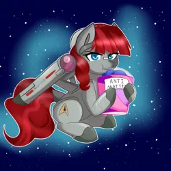 Size: 894x894 | Tagged: safe, artist:caoscore, derpibooru import, oc, oc:starship enterprise, ponified, unofficial characters only, object pony, pony, spaceship ponies, antimatter, bandage, caption, cute, drink, drinking, enterprise, image macro, ncc-1701, refueling, slurpee, solo, spaceship, star trek, star trek (tos), stars, starship, starshipmare, super size me, text, thirsty, uss enterprise, warp nacelles