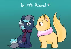 Size: 975x675 | Tagged: safe, artist:marikaefer, derpibooru import, oc, oc:rainbird, pony, unicorn, clothes, female, mare, neopets, scarf, solo, wocky