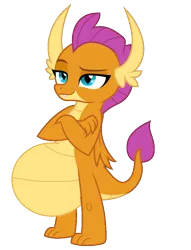 Size: 957x1254 | Tagged: artist:ericsonic18, belly, copypasta in the description, derpibooru import, dragon, fat, smolder, stuffed belly, suggestive, that dragon sure loves gems, unrelated description, wat