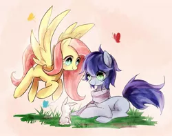 Size: 1650x1300 | Tagged: safe, artist:xiaoyou, derpibooru import, fluttershy, oc, oc:crystal eve, oc:crystaleve, pony