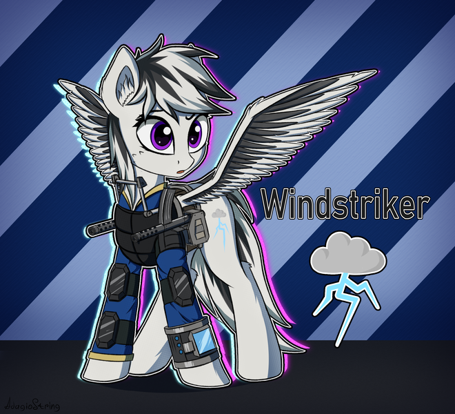 Size: 2200x2000 | Tagged: safe, artist:adagiostring, derpibooru import, oc, pegasus, pony, fallout equestria, fanfic, commission, cute, female, mare, reference sheet