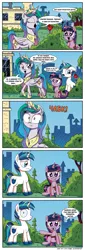 Size: 1092x3212 | Tagged: safe, artist:daniel-sg, derpibooru import, edit, princess celestia, shining armor, twilight sparkle, pony, comic, cyrillic, everything is ruined, female, filly, flower, rose, russian, translation, wrong cutie mark