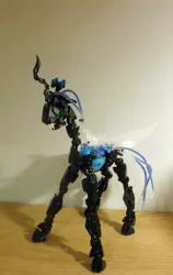 Size: 2416x3833 | Tagged: artist:gk733, bionicle, changeling, changeling queen, custom, derpibooru import, female, irl, lego, photo, queen chrysalis, safe, solo, toy
