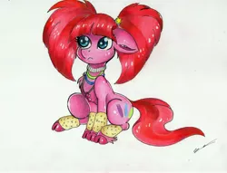 Size: 6225x4753 | Tagged: safe, artist:luxiwind, derpibooru import, pacific glow, pony, cloven hooves, solo, traditional art