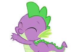 Size: 576x406 | Tagged: adorable face, background removed, could be better, cute, derpibooru import, dragon, edit, edited screencap, editor:undeadponysoldier, eyes closed, hug, male, not a vector, safe, screencap, simple background, solo, spike, the crystalling, transparent background