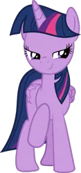 Size: 497x1061 | Tagged: safe, artist:crystalmagic6, derpibooru import, twilight sparkle, twilight sparkle (alicorn), alicorn, pony, what lies beneath, female, mare, pointing at self, raised hoof, she knows, simple background, smiling, smirk, smug, smuglight sparkle, solo, transparent background, vector