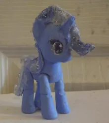 Size: 2845x3216 | Tagged: safe, artist:grapefruitface1, derpibooru import, trixie, pony, action figure, arts and crafts, custom, customized, glitter, irl, photo, toy