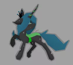 Size: 2224x1968 | Tagged: artist:groomlake, changeling, changeling queen, colored, crown, curved horn, derpibooru import, female, horn, jewelry, mare, queen chrysalis, regalia, royalty, safe, silly, simple, simple background, solo, spots, stupid sexy chrysalis