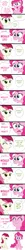 Size: 600x5900 | Tagged: safe, artist:mangaka-girl, derpibooru import, pinkie pie, roseluck, pony, a friend in deed, ..., chowder, comic, cute, dialogue, duo, open mouth, parody, repetition, scene parody, speech bubble